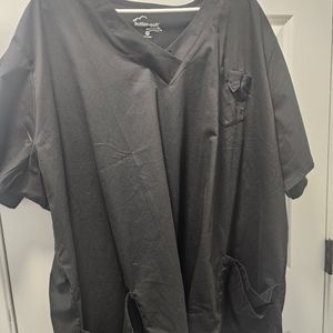 Plus sized scrub top